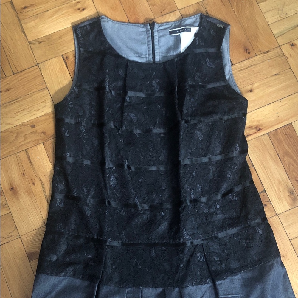 Max Jeans Black Lace Mini Dress